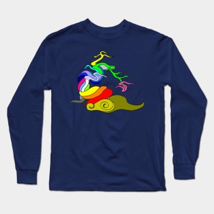 colourfull doodle abstract tree structur Long Sleeve T-Shirt